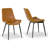 Catrese 17'' H Faux Leather Upholstered Metal Side Chair