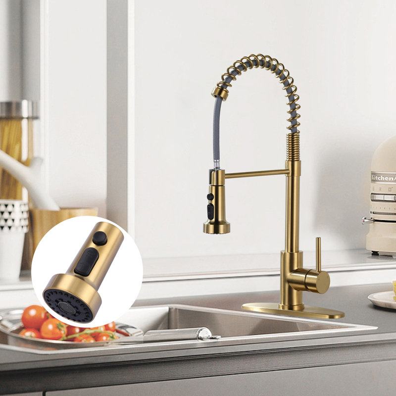 Tête de robinet de cuisine 3 fonctions de remplacement avec 9 adaptateurs