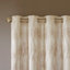 Contemporary Jacquard Wavy Design Total Blackout Curtain Panel, Luxe Heavyweight Fabric With Foamback Lining For Bedroom & Media Room-603205355