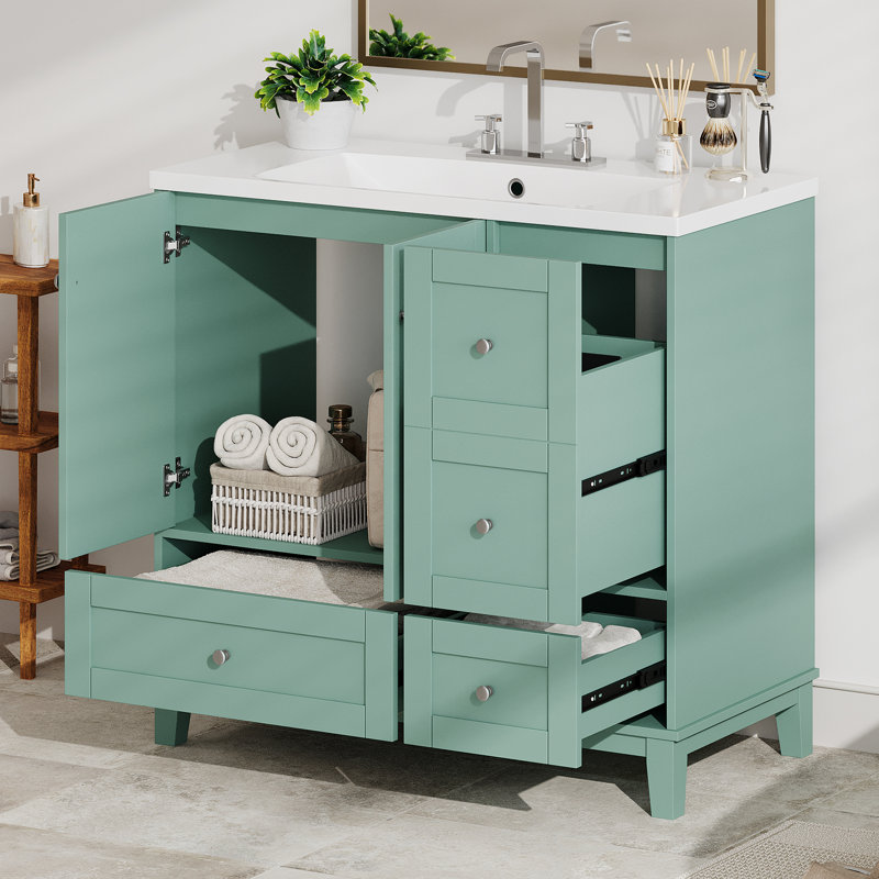 Meuble-lavabo moderne 36 po avec chargement USB