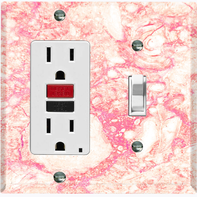 Plaque murale 2 bandes, Beige / rose / blanc