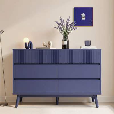 7-Drawer Wood Horizontal Double Dresser