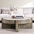 Zakri Round Coffee Table with Concrete Accents 