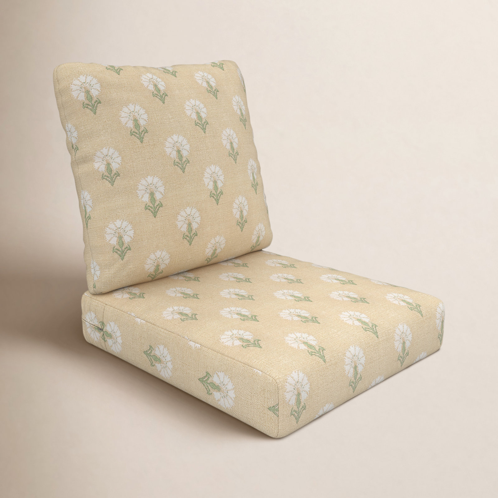 Amala 22" Sunbrella® Seat and Back Cushion, Sunbrella Mira Sunshine