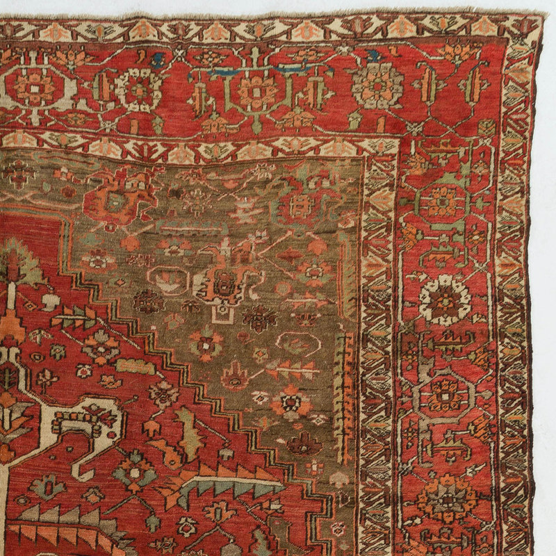 Antique Persian Heriz Rug, Circa 1900