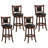 Acelee Swivel Upholstered Counter Stool with Solid Wood Frame-733383387-733383365