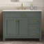 Meuble-lavabo simple 42 po Vancouver - Vert rétro-364280493