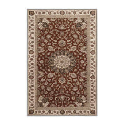 Machine Washable Persian Gray Area Rug