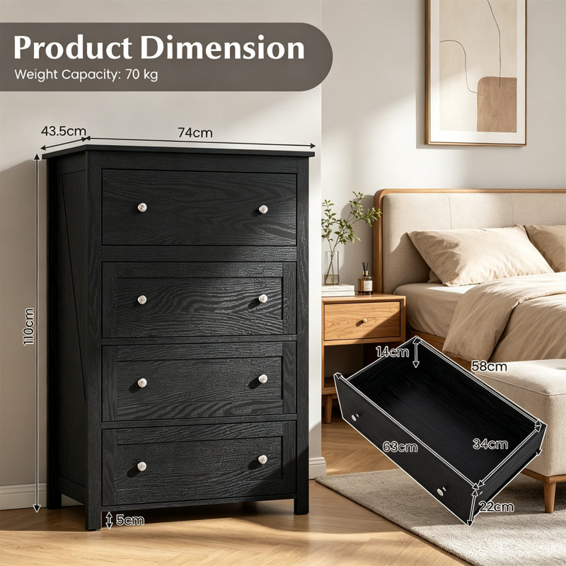 Accent Chest, Black