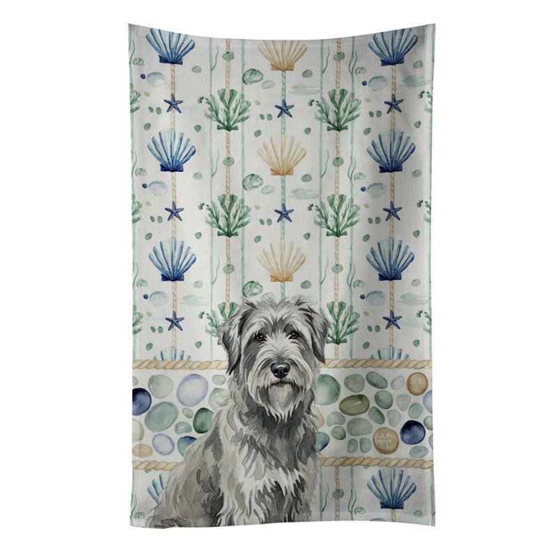 Serviette de cuisine en verre de mer gris Briard, Grey Briard