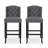 Fabric Tufted Wingback Counter Stools-301000230-300764936