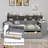 Multifunctional Bed With Two Storage Drawers, Storage Shelves And Study Table