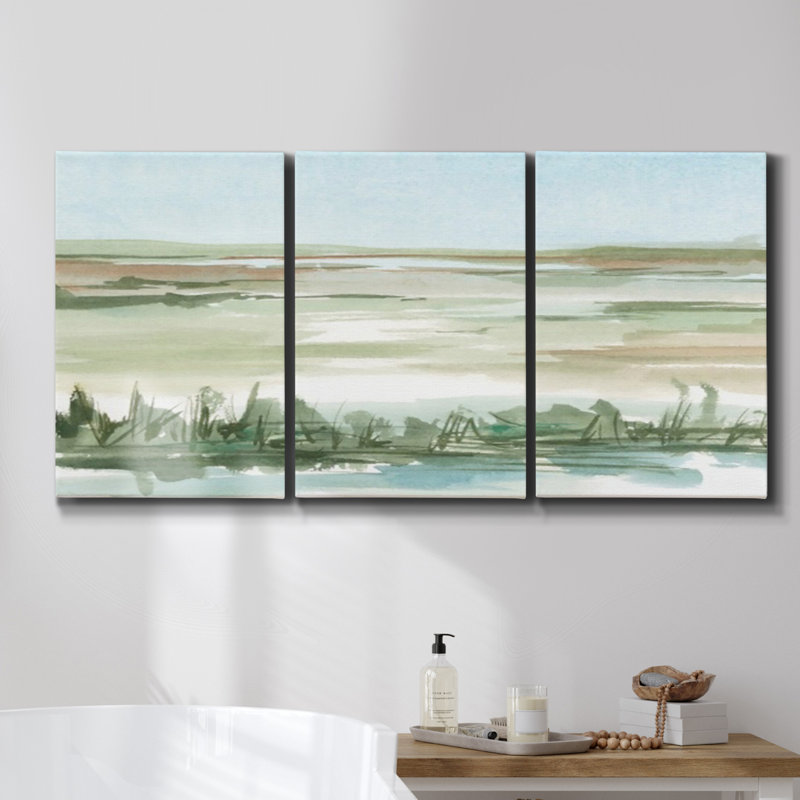 Monet - Toile encadrée à pièces multiples - 2878392C, H 27 po x l 54 po x P 2 po