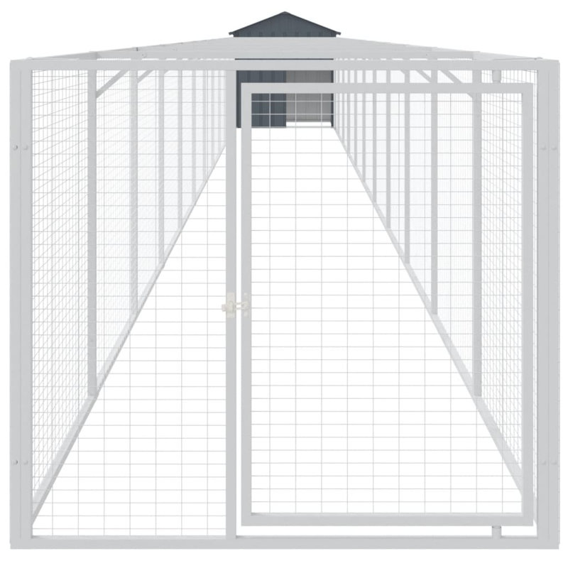 Niche pour chien Dustina, H 48,4 po x l 46,1 po x P 480,7 po, Gris anthracite