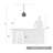 Armijo 1-Light Teardrop Pendant-833391550