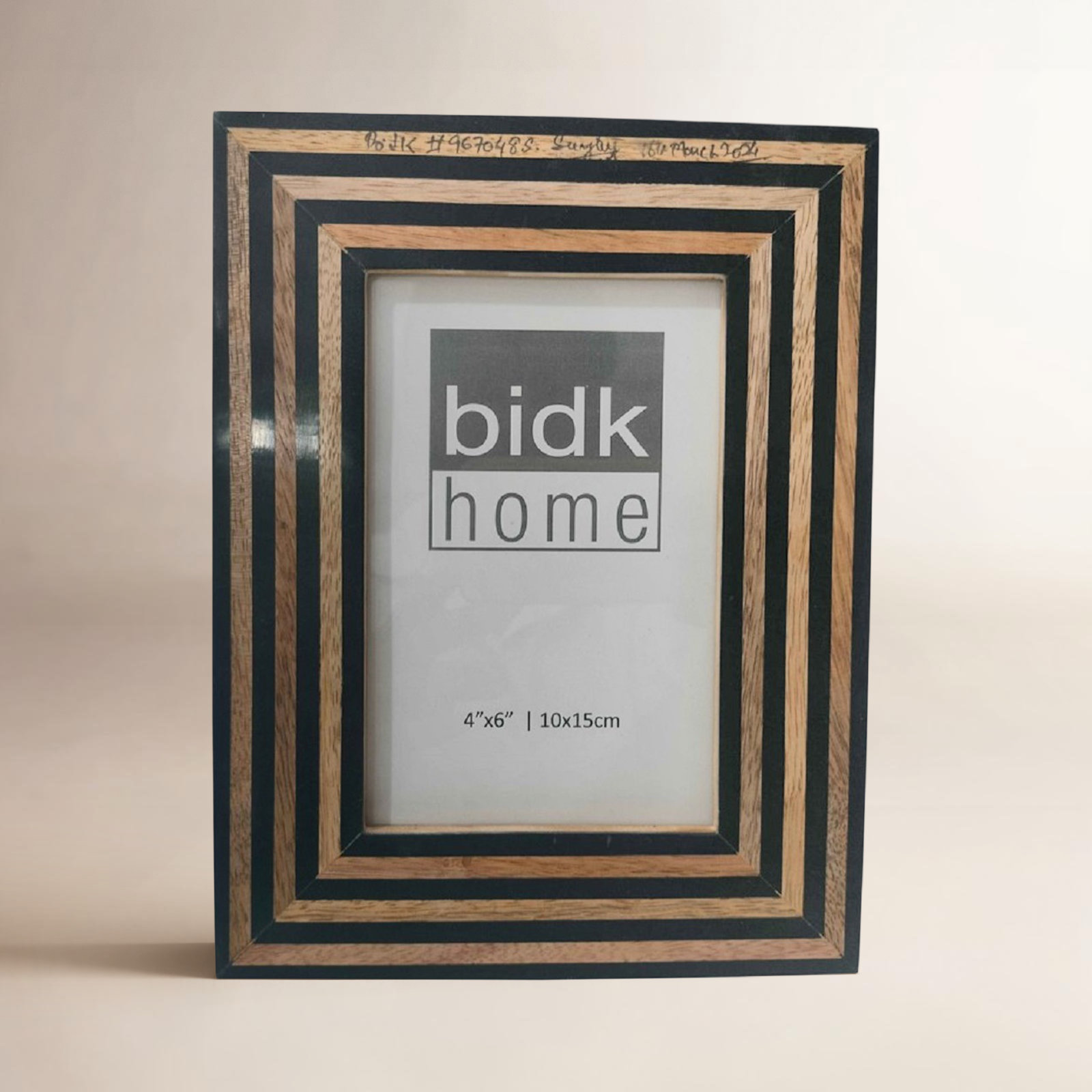 Lesleigh 4" x 6" Picture Frame, Black/Brown, 4" W x 6" H