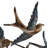 Metal Flying Flock Of Bird Blue Wall Decor