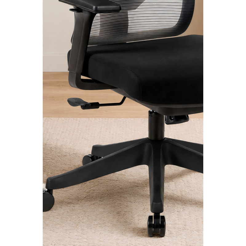 Extra-Tall Black Executive Office Chair: Features an adjustable headrest and 4-position tilt lock. Sturdily supports up to 300 lbs, ensuring stable comfort for prolonged sitting.