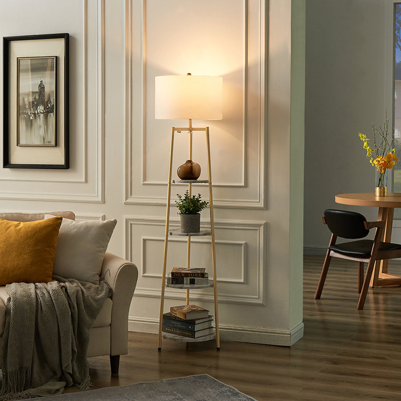 Mullenax 65" Tray Table Floor Lamp