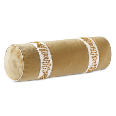 Marceau Appliqued Velvet Reversible Throw Pillow