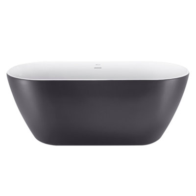 58.5'' x 28.47'' Freestanding Soaking Acrylic Bathtub