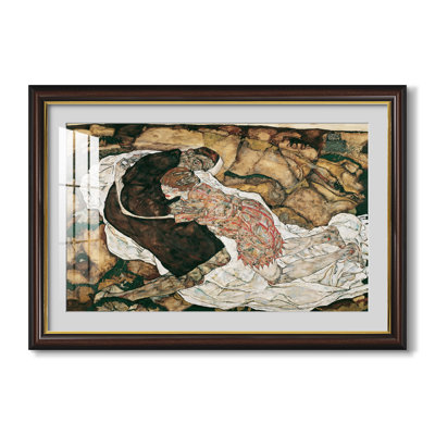 La Jeune Fille et la Mort, 1915 - Egon Schiele - Estampe encadrée sur mesure