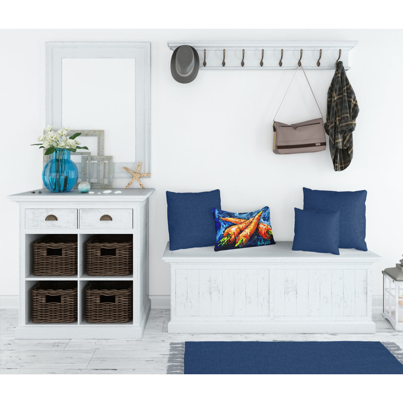 Multicolor Graphic Print Rectangular Indoor/Outdoor Pillow