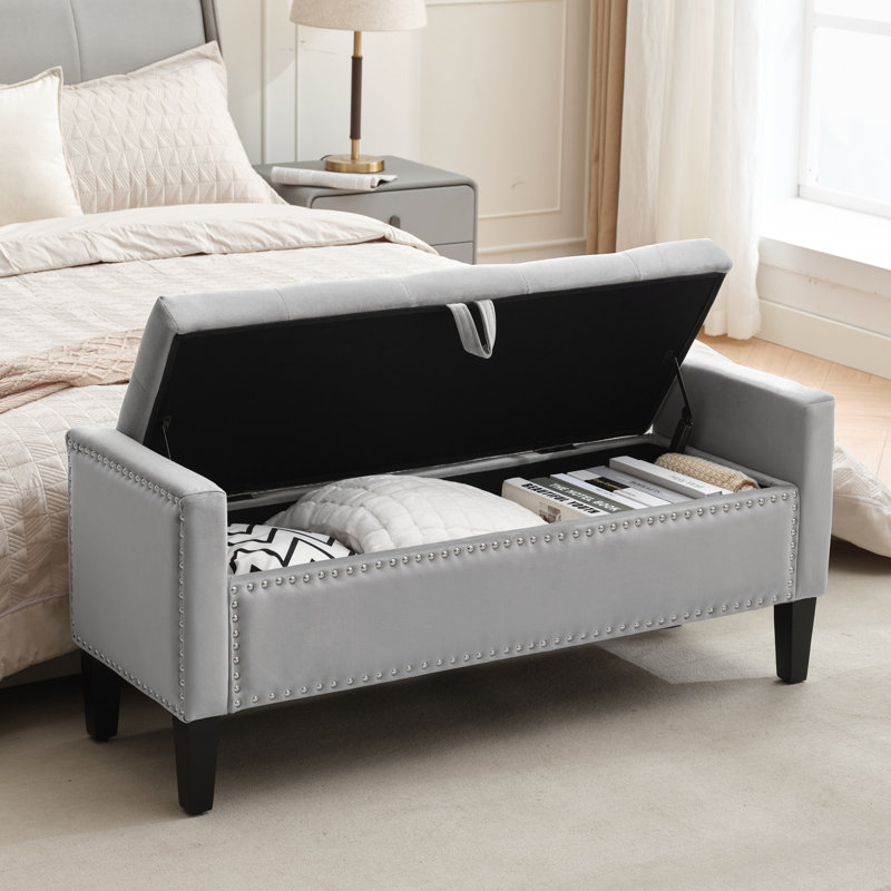 Repose-pieds Jeani 46 po Jeani, Gris clair
