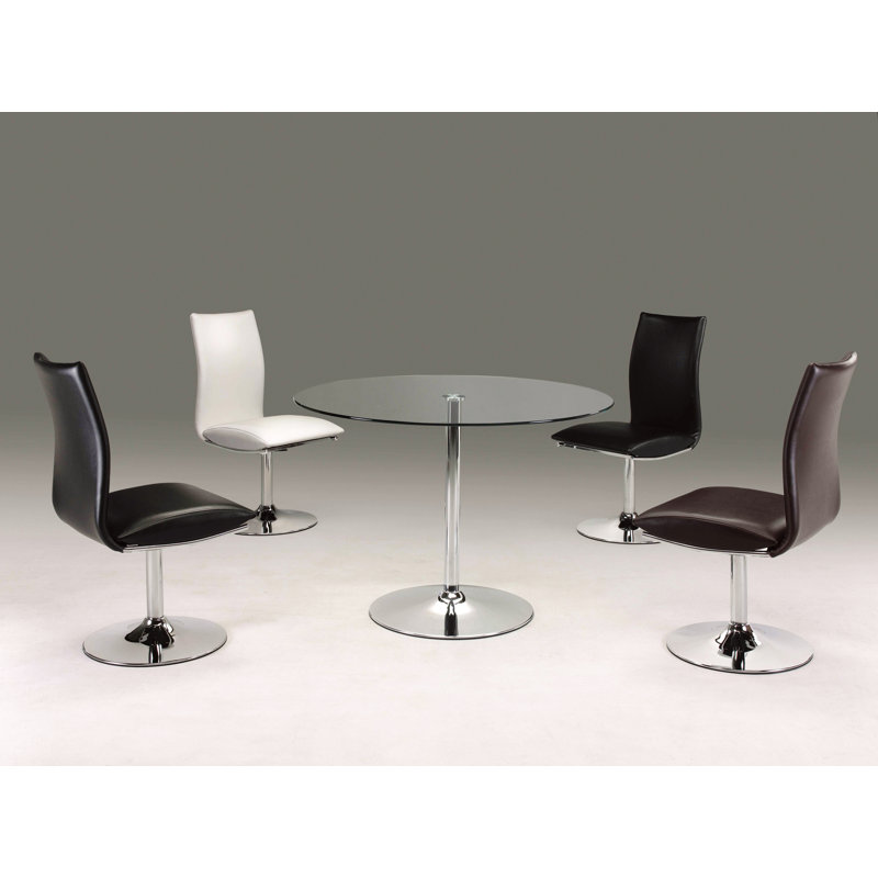 Chaise d'appoint rembourrée en métal, Blanc