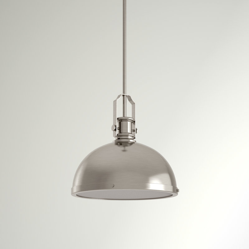 Enola 1 - Light Single Pendant, Brushed Nickel, Brushed Nickel