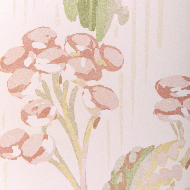 Garden Walk Pashley Floral Wood Pulp Blend Pretrimmed Roll, Blush
