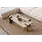 Luvia Rectangle Mid-Century Modern Trestle Coffee Table-1148397382-1148397376