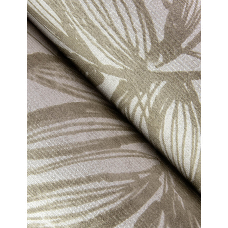 Rhythmic Taupe Leaf Wallpaper, Brown