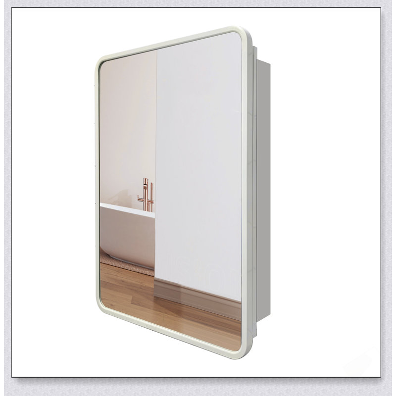 Armoire à pharmacie de 24 po x 32 po avec miroir, tablettes spacieuses et réglables pour le rangement moderne