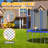 SUMIJ Round Backyard Trampoline with Safety Enclosure
