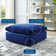 Commix Down Filled Overstuffed Performance Velvet Ottoman In White