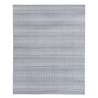 Provident Geometric Area Rug in Silver