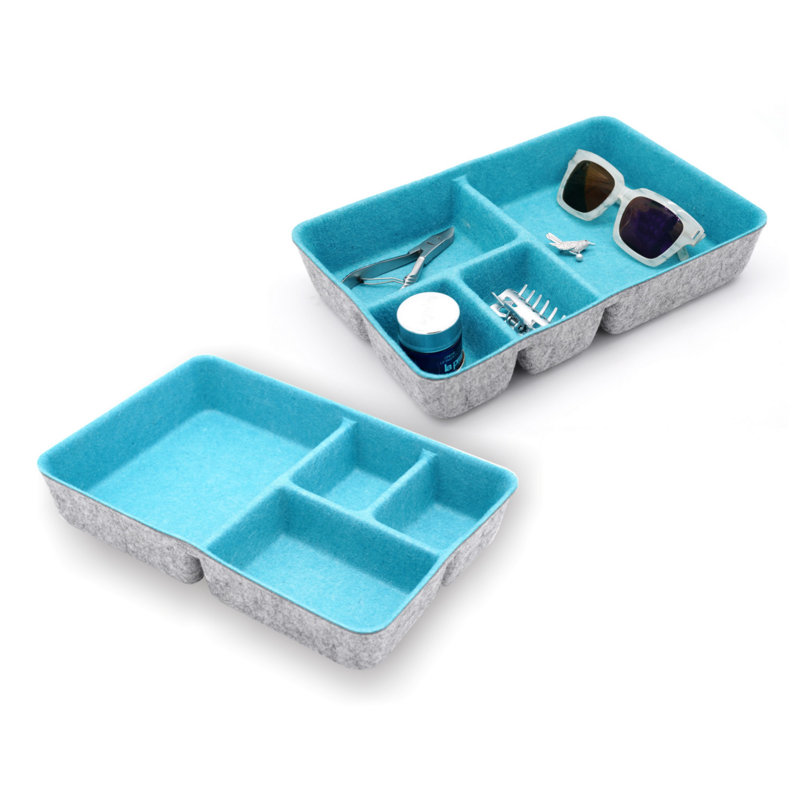 Ensemble de rangement H 3 po x l 8,1 po x P 12 po Anadia, Turquoise