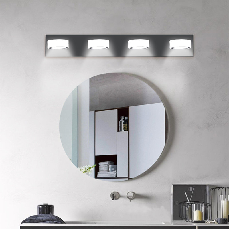 Barre d'éclairage de salle de bain 4 lumières DEL Hasanah