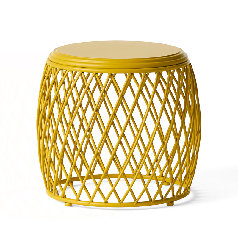 Stylish Side Table With Lattice Design
