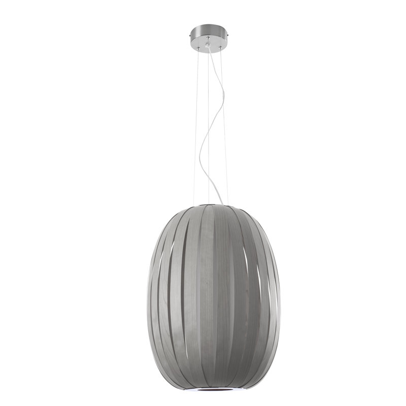 Pod 1 - Light Pendant, E26 Base, Gray, 19.7" H x 18.5" W x 18.5" D