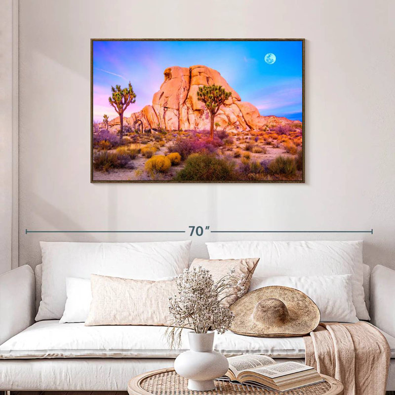 Joshua Tree National Park, Cadre flottant noyer, 43 po x 29 po