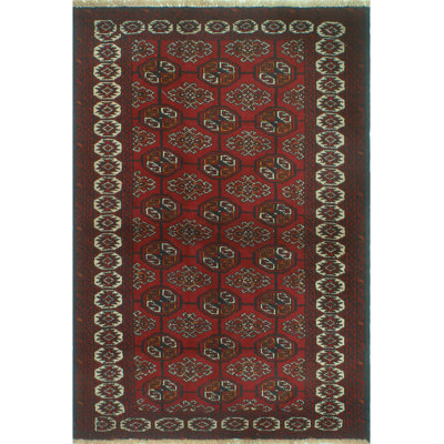 One-of-a-Kind 3'10" X 5'6" 1980s Wool Area Rug in