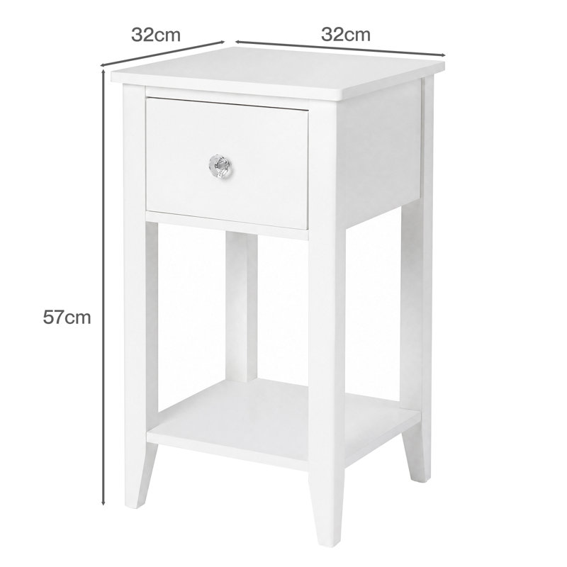 32 cm W Bedside Table