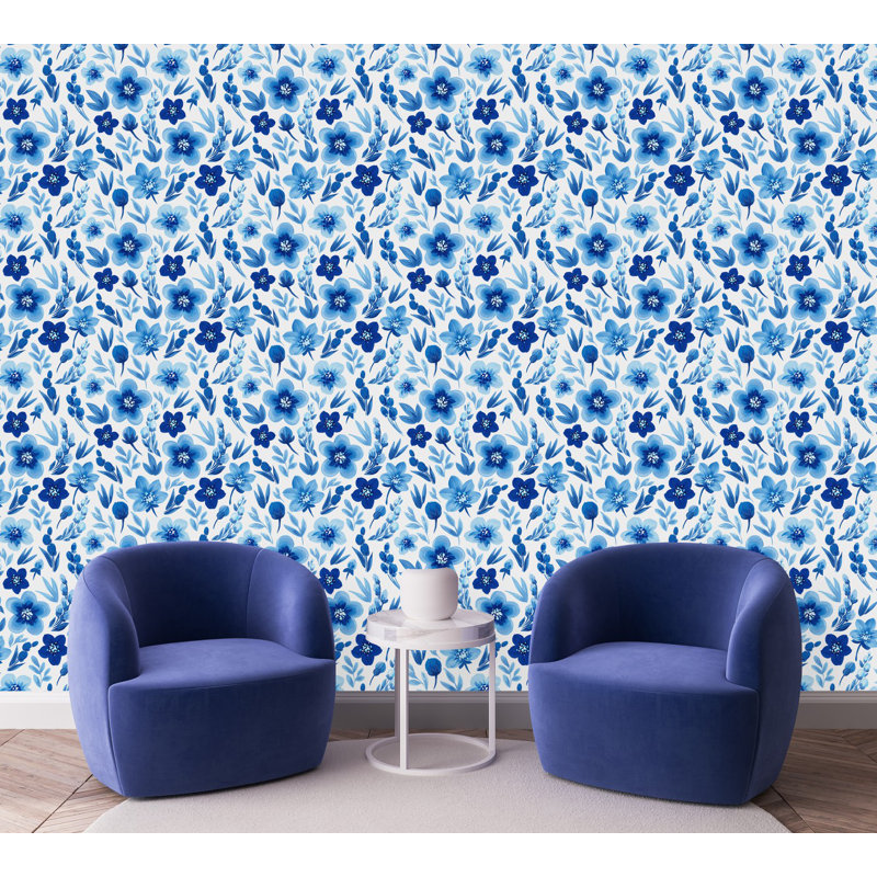 Floral Tile, 2.08' W x 10.42' L