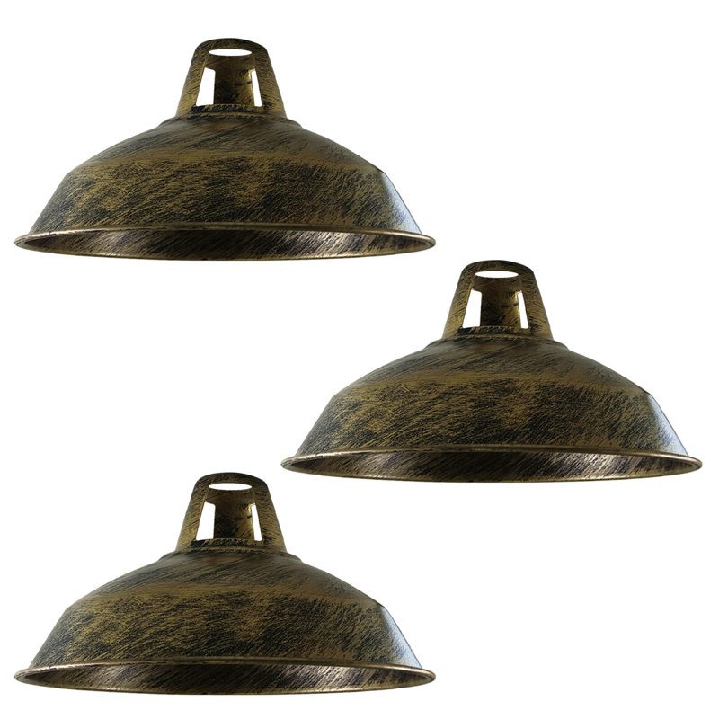 Buckleys 16cm H Metal Bowl Pendant Shade ( Uno ), Brushed Brass