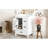 Modern Compact Vanity Cabinet With Ceramic Sink, Space-saving Storage