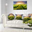 Coussin lombaire imprimé paysage et tempête