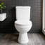 Siège de toilette rond à fermeture lente