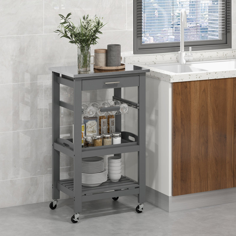 Amat Bar Cart, Grey